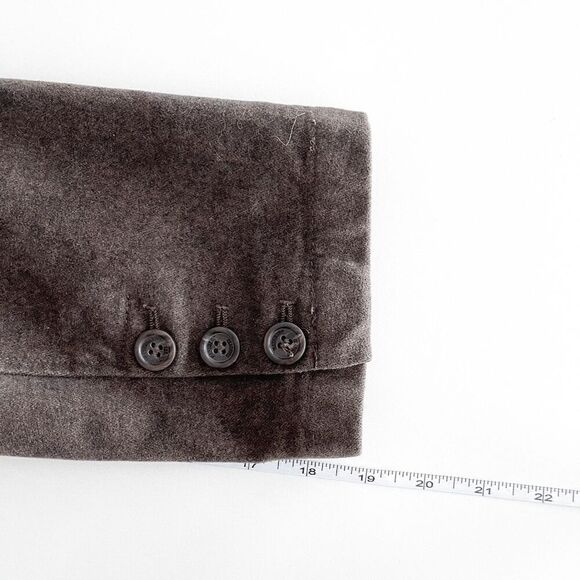 Marlboro Classics Men's Notch Lapel Blazer Jacket Brown Size 50 EUR Velvet-Look - Picture 6 of 8